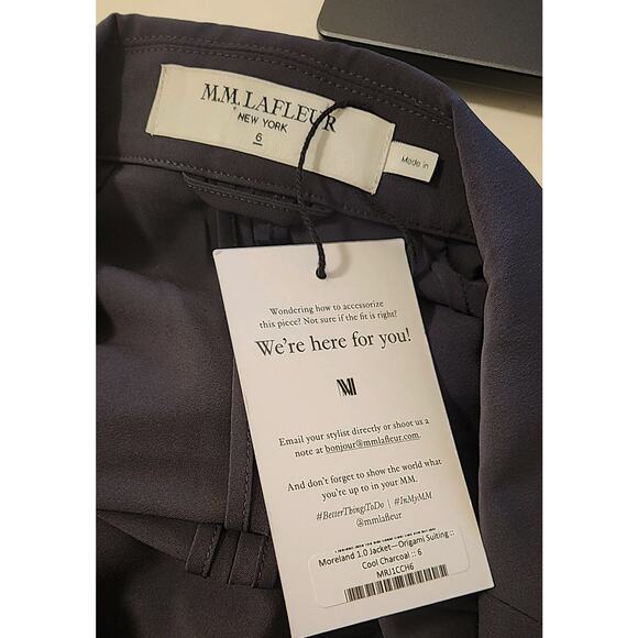 MM Lafleur Moreland Travel Blazer Origami Tech Tailored Suiting Academia 6 NWT - Picture 6 of 6